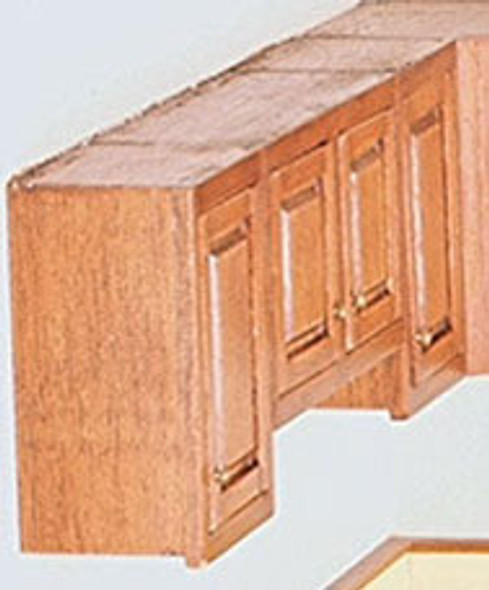 HOUSEWORKS - 1 Inch Scale Dollhouse Miniature Kitchen Furniture - 1.5 Inch Upper Cabinet Kit (HW13406) 022931134067