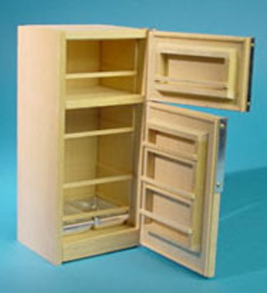 HOUSEWORKS - 1 Inch Scale Dollhouse Miniature Kitchen Furniture - Refrigerator Kit (HW13433) 022931134333