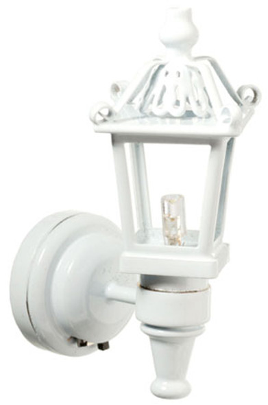HOUSEWORKS - 1" Scale LED White Coach Lamp Dollhouse Miniature (2367)