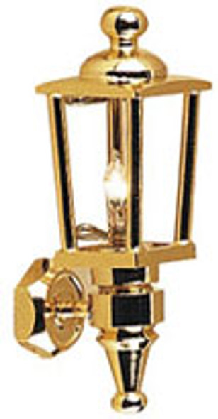 HOUSEWORKS - 1 Inch Scale Dollhouse Miniature - Brass Carriage Lamp (HW2614) 022931026140