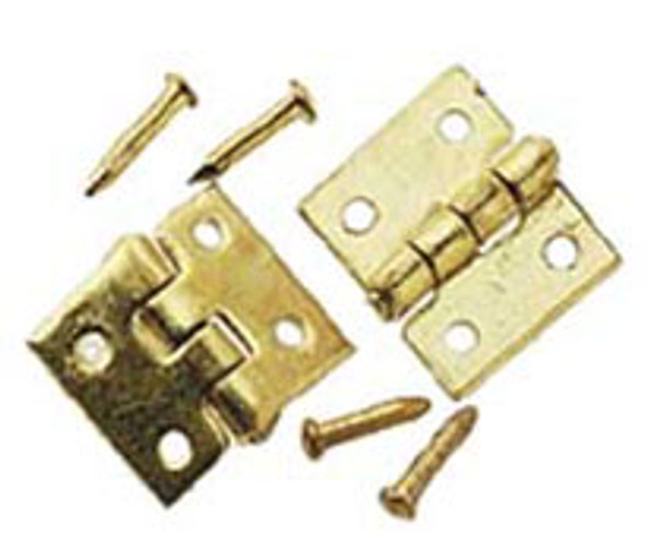 HOUSEWORKS - 1 Inch Scale Dollhouse Miniature - Door Hinge (6 Pack With 24 Nails) (HW43103) 022931431036