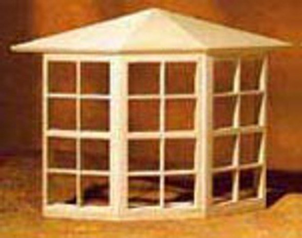 HOUSEWORKS - 1" Scale Dollhouse Miniature - Bay Window, Nonworking (5008) 022931050084