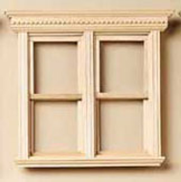 HOUSEWORKS - 1 Inch Scale Dollhouse Miniature - Yorktown Side By Side Window (HW5037) 022931050374