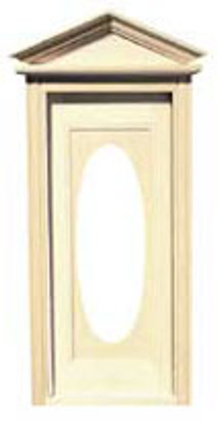 HOUSEWORKS - 1" Scale Dollhouse Miniature - Victorian Oval Door with Window (6002) 022931060021