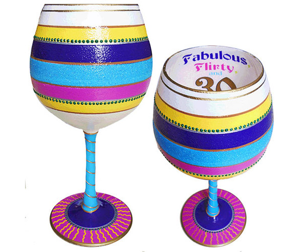 BOTTOM'S UP - IB Wine Glass Flirty 30 (IBWFLIRTY30) 696859948510
