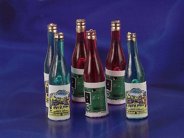 INTERNATIONAL MINIATURES - 1 Inch Scale Dollhouse Miniature - Wine Bottles 6 pcs (IM65050) 731851650501