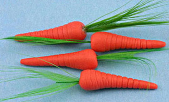 INTERNATIONAL MINIATURES - 1 Inch Scale Dollhouse Miniature - Carrots 4 pcs (IM65082) 731851650822