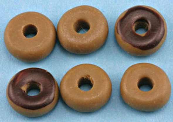 INTERNATIONAL MINIATURES - 1 Inch Scale Dollhouse Miniature - Donuts 6 pcs (IM65091) 731851650914