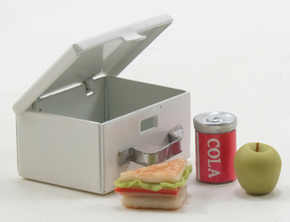 INTERNATIONAL MINIATURES - 1 Inch Scale Dollhouse Miniature - Lunch Box With Sandwich Apple And Drink (IM65101) 731851651010