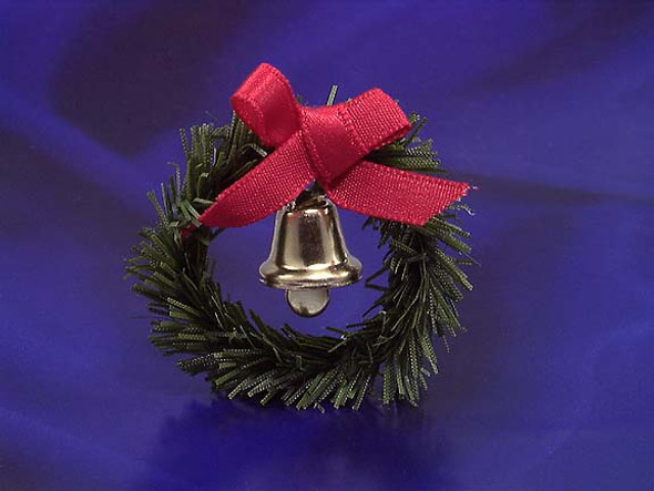 INTERNATIONAL MINIATURES - 1 Inch Scale Dollhouse Miniature - Wreath With Bell (IM65147) 731851651478