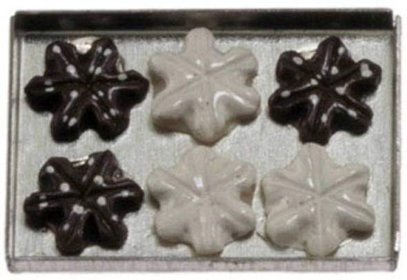 INTERNATIONAL MINIATURES - 1" Scale Dollhouse Miniature - Snowflake Cookies on a sheet (65282) 731851652826
