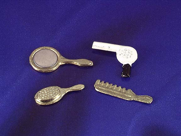 INTERNATIONAL MINIATURES - 1 Inch Scale Dollhouse Miniature - Comb And Dryer (IM65312) 731851653120