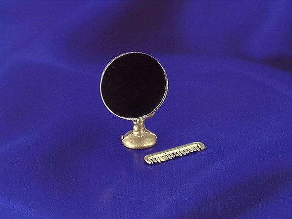 INTERNATIONAL MINIATURES - 1 Inch Scale Miniature COMB and MIRROR (65317) 731851653175