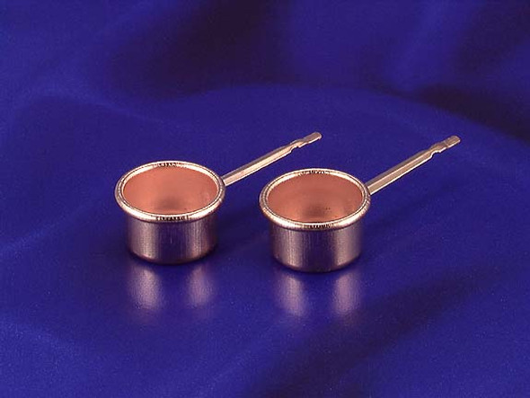 INTERNATIONAL MINIATURES - 1 Inch Scale Dollhouse Miniature - Copper Pots (IM65394) 731851653946