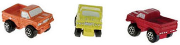 INTERNATIONAL MINIATURES - 1" Scale Dollhouse Miniature - Toy Truck Assorted 1 piece Orange Yellow or Red (65466) 731851654660