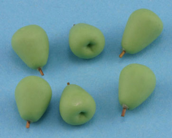 INTERNATIONAL MINIATURES - 1 Inch Scale Dollhouse Miniature - Pears 6 pcs (IM65504) 731851655049