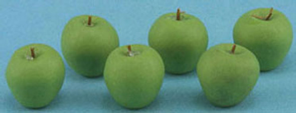 INTERNATIONAL MINIATURES - 1 Inch Scale Dollhouse Miniature - Green Apples 6 pcs (IM65506) 731851655063
