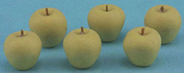 INTERNATIONAL MINIATURES - 1 Inch Scale Dollhouse Miniature - Yellow Apples 6 pcs (IM65508) 731851655087