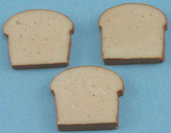INTERNATIONAL MINIATURES - 1 Inch Scale Dollhouse Miniature - Slices Of Bread 3 pcs (IM65509) 731851655094