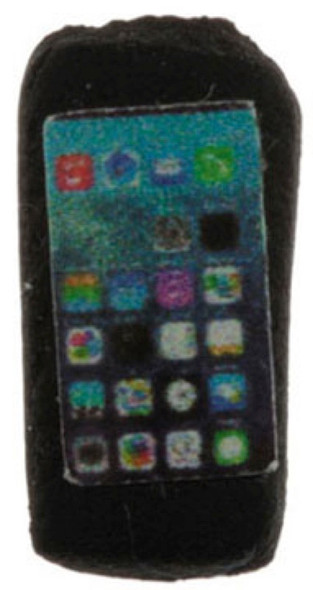 INTERNATIONAL MINIATURES - 1" Scale Dollhouse Miniature - Cell Phone Black (65577) 731851655773