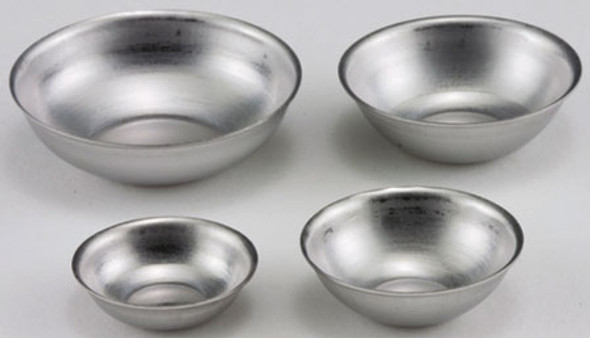 INTERNATIONAL MINIATURES - 1" Scale Aluminum Mixing Bowls - set of 4 Dollhouse Miniature (65599) 731851655995