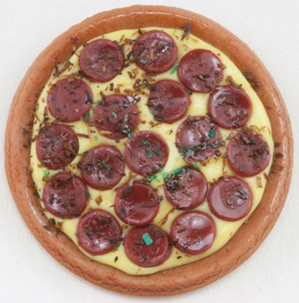 INTERNATIONAL MINIATURES - 1" Scale Pepperoni Pizza Dollhouse Miniature (65609)