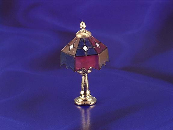 INTERNATIONAL MINIATURES - 1 Inch Scale Dollhouse Miniature - Tiffany Table Lamp (IM66120) 731851661200