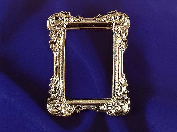 INTERNATIONAL MINIATURES - 1 Inch Scale Miniature GOLD TONE PICTURE FRAME (66145) 731851661453