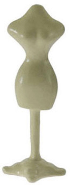 INTERNATIONAL MINIATURES - 1" Scale Dollhouse Miniature - Dress Mannequin Cream (66436) 731851664362