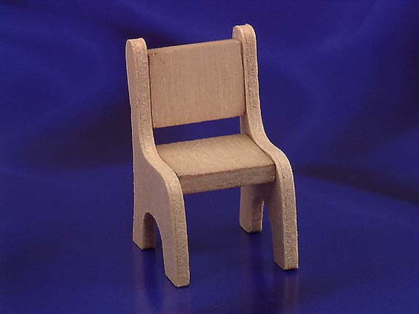 INTERNATIONAL MINIATURES - 1 Inch Scale Dollhouse Miniature - Wood Chair (IM67006) 731851670066