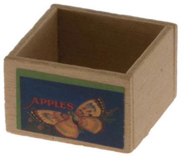INTERNATIONAL MINIATURES - 1" Scale Dollhouse Miniature - Empty Fruit Crate with Decal (69024B)