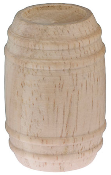 INTERNATIONAL MINIATURES - 1" Scale Unfinished Wooden Barrel Dollhouse Miniature (69040) 731851690408