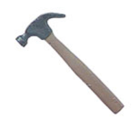 ISLAND CRAFTS - 1" Scale Dollhouse Miniature - Claw Hammer (0101)