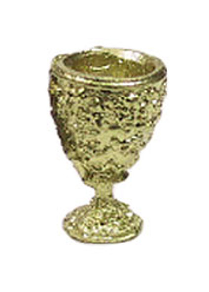 ISLAND CRAFTS - 1 Inch Scale Dollhouse Miniature - Ornate Goblet Gold (ISL0412)