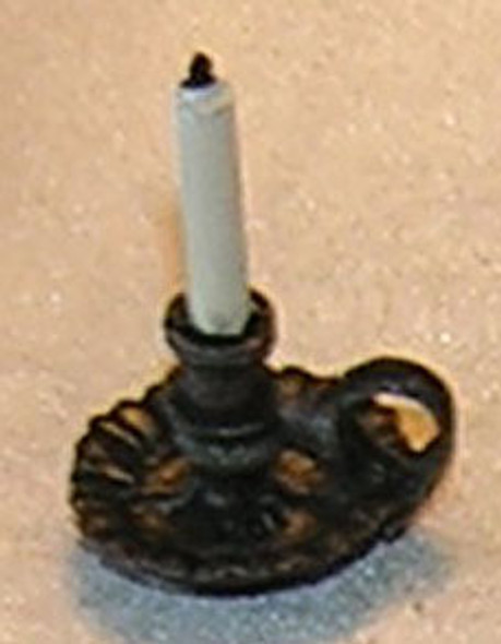 ISLAND CRAFTS - 1 Inch Scale Dollhouse Miniature - Candle Chamber Fluted Black (ISL09133)