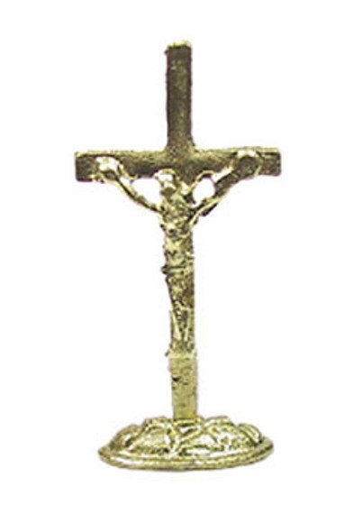 ISLAND CRAFTS - 1 Inch Scale Dollhouse Miniature - Gold Crucifix (ISL2513)
