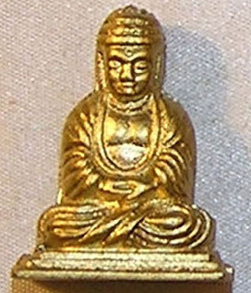 ISLAND CRAFTS - 1 Inch Scale Dollhouse Miniature - Buddah Large Gold Color (ISL2797)