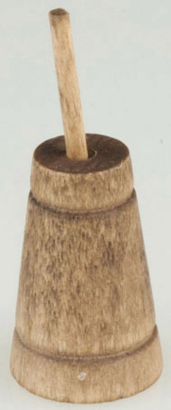 ISLAND CRAFTS - 1" Scale Dollhouse Miniature - Butter Churn Aged 1 Inch Tall (X105)