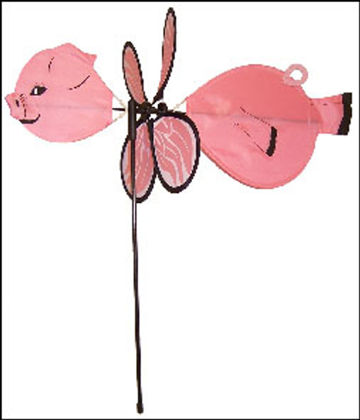 IN THE BREEZE - Baby Pig Wind Garden Spinner & Stake (ITB2840) 762379028404