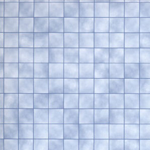 JACKSON MINIATURES - 1/2 Scale Wallpaper - Blue Marble Tiles (SOLD AS 3 PIECES) Dollhouse Miniature (S25)