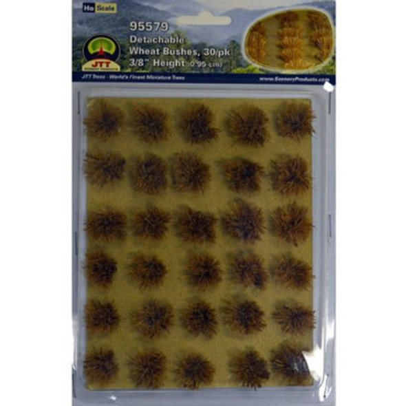 JTT SCENERY - 95579 Miniature Wheat Bushes, 3/8' (30) 734560955790