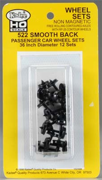 Kadee - HO Metal Wheels 36/Smooth (12) - Train Parts (HO Scale) (522) 765484005223