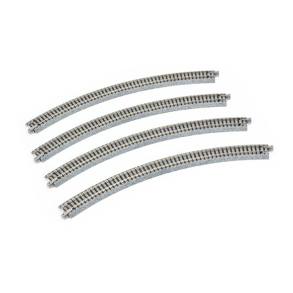 KATO - N Scale 348mm 13-3/4" Radius Curve Track 45-Degree (4) (20132) 4949727000565