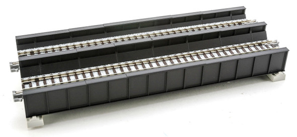 KATO - N Scale 186mm 7-5/16" Double Plate Girder Bridge, Black (20458) 4949727513911