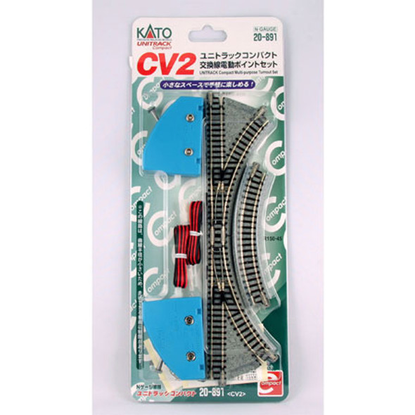 KATO - N Scale CV-2 Compact Multi-Purpose Turnout Set (20891) 4949727056975