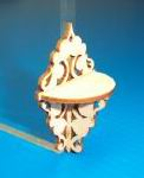 LAZER TECH TRIMS - 1 Inch Scale Dollhouse Miniature - (basswood) Victorian Shelf Kit (LT010)