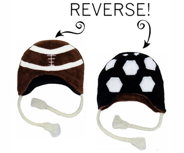 LUVALI CONVERTIBLES - Football/Soccer Reversible Kid's Winter Hat Large LCKDWLFS 873874419007