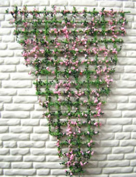 MODEL BUILDERS SUPPLY - 1" Scale Dollhouse Miniature - Vine on a Trellis - Fuchsia Pink (VINE24FP)