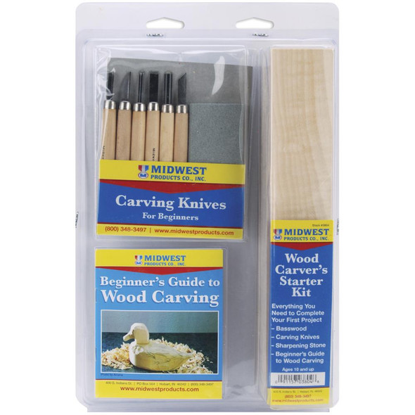 MIDWEST - PRODUCTS - Wood Carvers Starter Kit 8pcs (3804) 091157038046