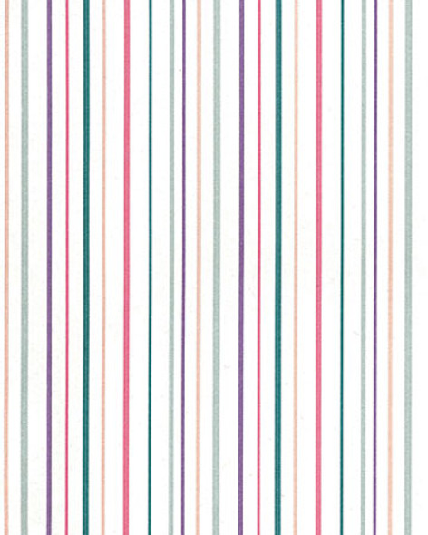 MINI GRAPHICS - 1 Inch Scale Dollhouse Miniature - Wallpaper: Jewel Stripe - PACK OF 3 SHEETS (MG197D23) (197D3) 725104197233